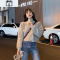 SUNTEK拉链毛衣外套女2020秋冬新款冬加厚小个子高领开衫短款针织上衣毛衣