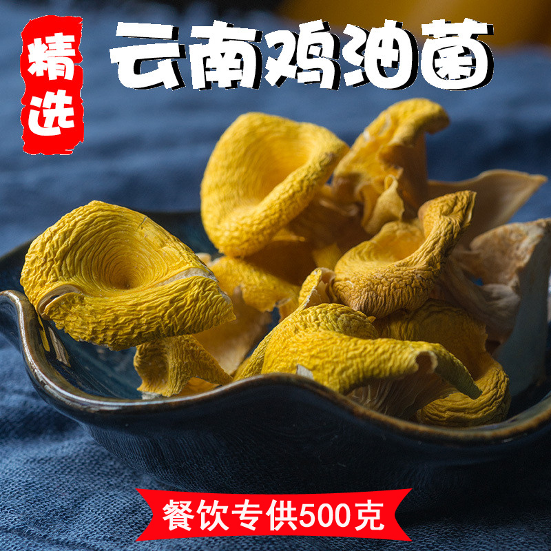 50g 鸡油菌干货煲汤食材500g云南特产杏黄菌黄丝菌食用野生黄蘑榆黄菇