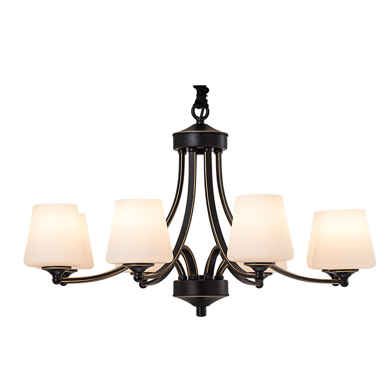 雷士照明欧美式吊灯现代简约铁艺复古吊灯奢华大气餐客厅灯具灯饰星夜