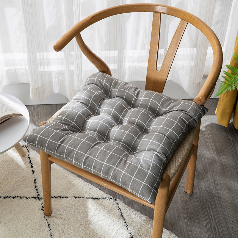 加厚坐垫椅子椅垫办公室久坐宿舍学生女小凳子屁股地上垫子四季软 灰