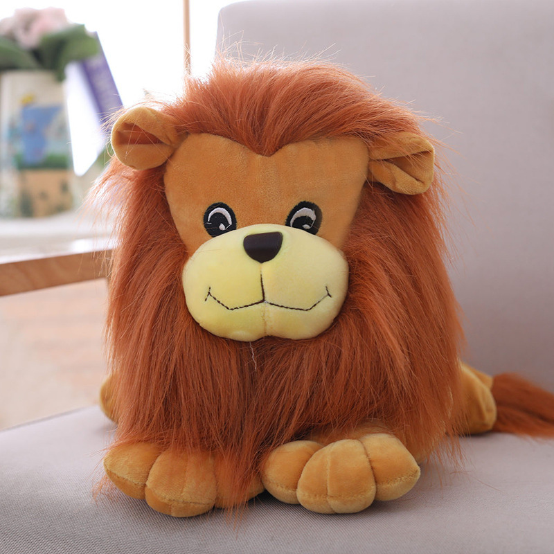 厂家直营店卡通小狮子公仔毛绒玩具森林动物狮子王玩偶抱枕送女生儿童