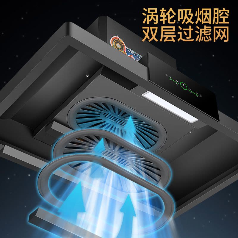 欢呼好太太商用油烟机农村土灶柴火灶T型塔型顶吸式饭店员工食堂抽油烟机排烟机吸油机1.35米单机头上门安装XQ12图片