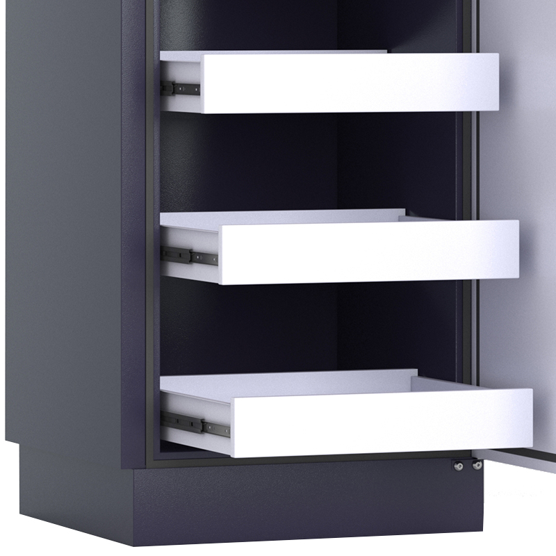 臻远 ZY-FCGA-3 防磁柜CD光盘柜磁盘柜U盘柜信息安全柜储存柜4抽高清大图