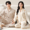 浪莎女士睡衣春秋季新款情侣纯棉长袖长裤套装男家居服秋冬款全棉
