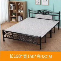 三金鑫 加固折叠床双人1.5/1.0米办公室午休硬板铁架四折1.2简易单人午睡家用