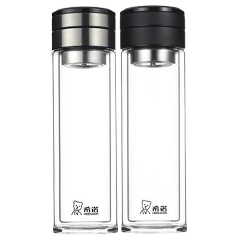 希诺玻璃杯360ml密封防漏户外便携XN-7096(颜色随机)