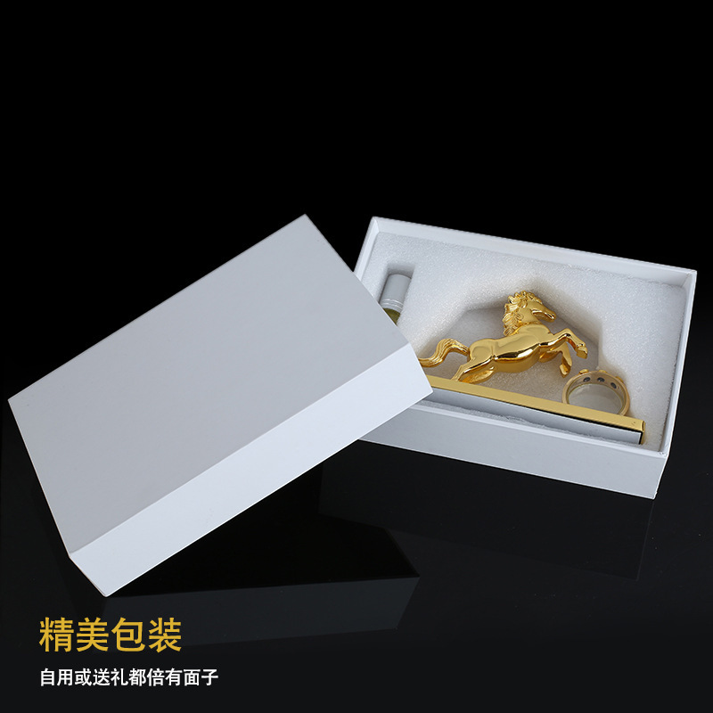 汽车香水座式 车载创意车内装饰品摆件车用 马马金马花