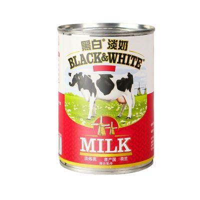 1罐雀巢三花植脂淡奶410g黑白淡奶全脂黑白奶奶茶店饮品专用黑白全脂