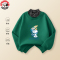 史努比(SNOOPY)儿童童装加绒中大童男女童冬季新款圆领加绒休闲套头卫衣TRY3