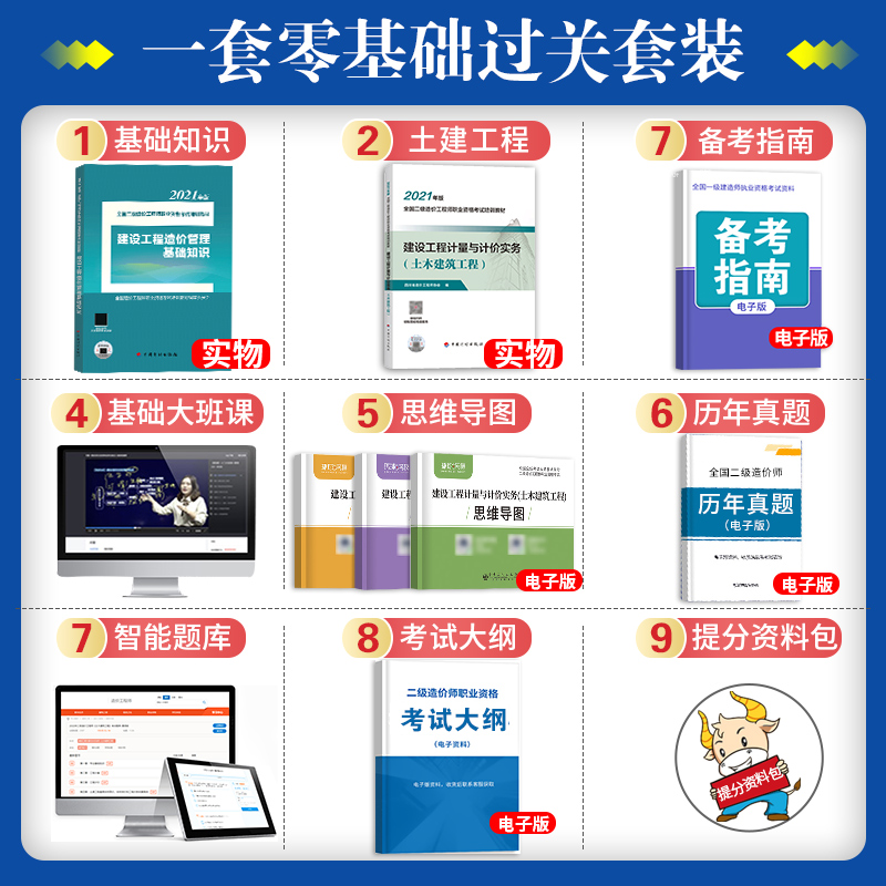 [友一个正版]备考2022年四川省二级造价师考试教材书建设工程计量与计价实务土木建筑工程西藏二造工程师计划社2021版高清大图