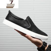尗卡透气乐福鞋男一脚蹬潮流休闲帆布鞋2020新款韩版百搭懒人鞋子