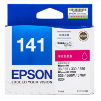 爱普生EpsonT141墨盒 ME350 35 620F 330打印机墨水 T1413洋红色