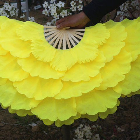 开场舞蹈牡丹花扇大花瓣舞蹈扇广场舞团体操活动道具舞台演出扇子