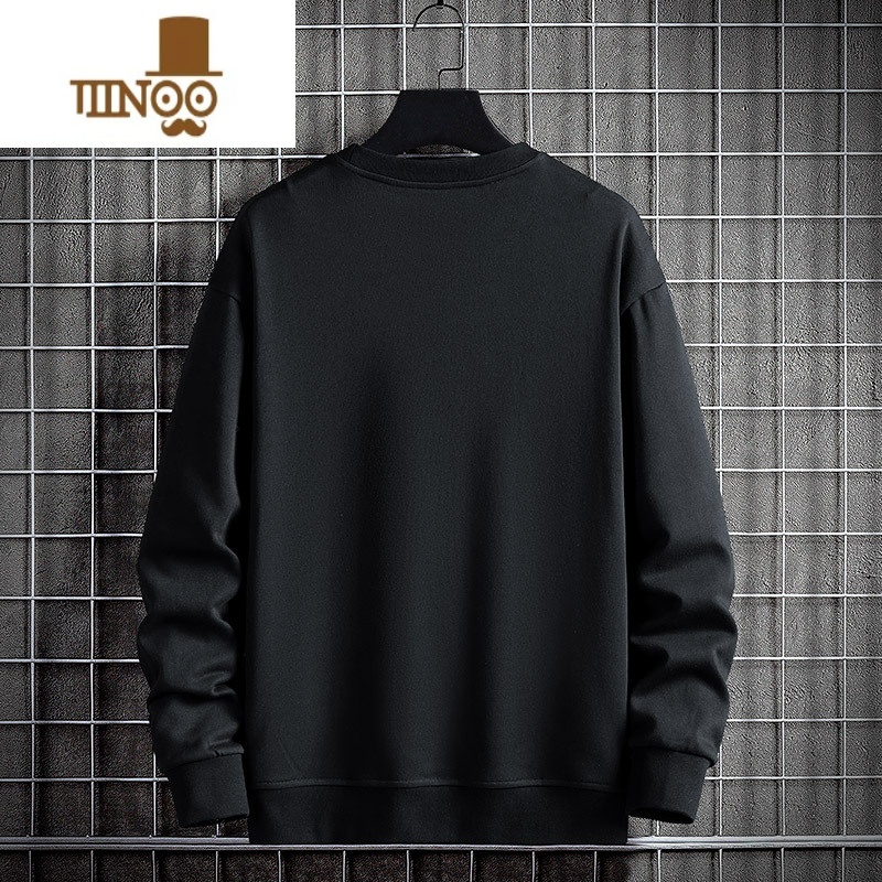 YANXU大码卫衣男套头宽松圆领潮胖子加肥加大胖人印花潮牌男卫UX高清大图