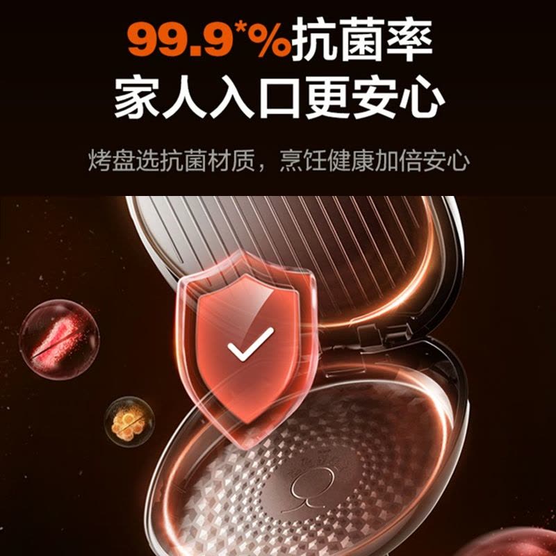 苏泊尔(SUPOR)电饼铛家用双面加热煎饼铛煎烤机烙饼锅三明治机26mm加深烤盘早餐机多功能电饼档图片