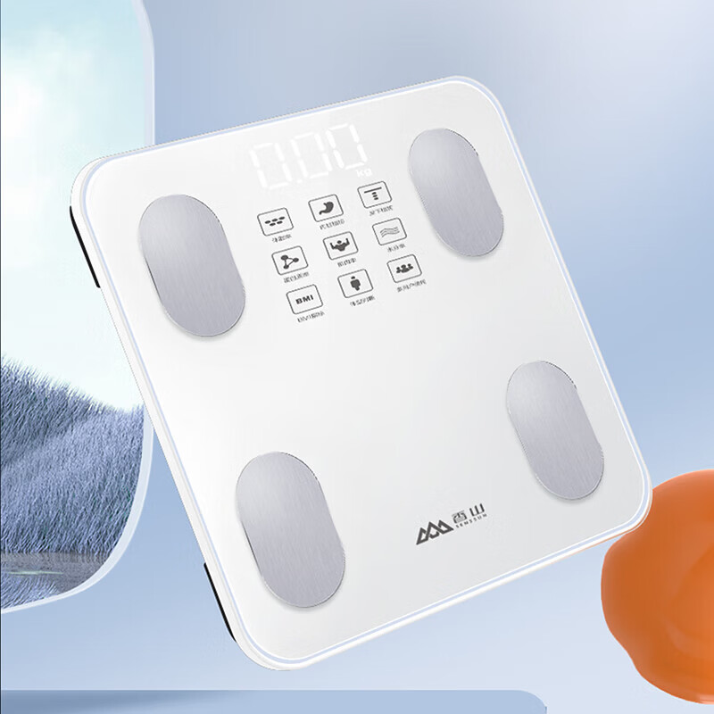 香山SENSSUN智能电子秤S5精准称重食物厨房健康秤防水设计家用高清大图