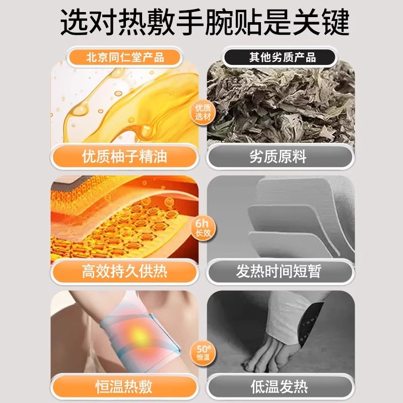 [内廷上用]北京同仁堂手腕热敷贴蒸汽护腕发热敷鼠标手腱鞘腕带关节保暖