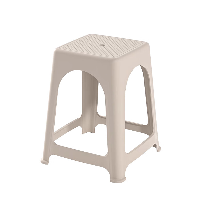 禧天龙(Citylong) D-2077凳2个装(冰河灰)家用茶几凳可叠放浴室滑大凳子简约踩脚成人方凳