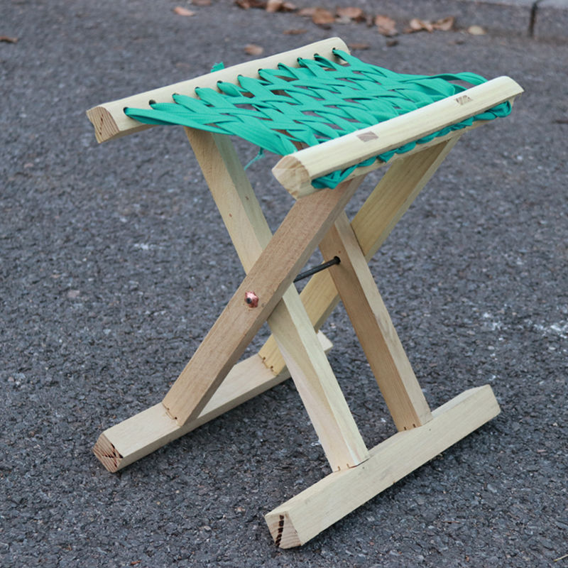 实木折叠凳户外便携凳子可折叠马扎饭店烧烤用的凳子河边钓鱼凳子