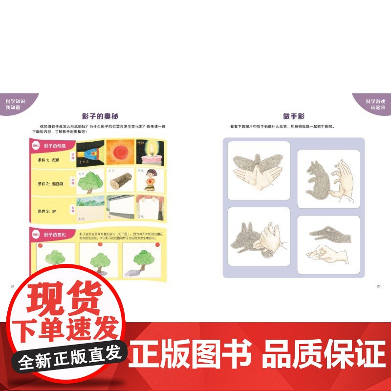 探索吧!科学!——幼儿科学启蒙经典绘本 树荫(关于光影关系)高清大图