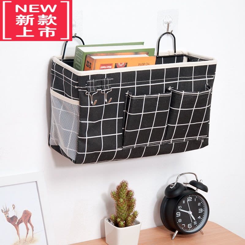 可莉允学生用墙挂杂物收纳袋书桌收纳袋挂袋大容量壁挂储物袋挂墙置物袋图片