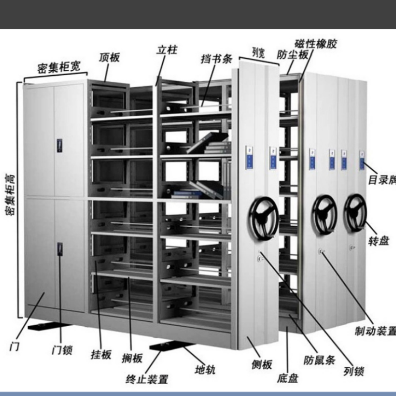 林德冠品密集架 密集柜LDMJJ-02 立方米高清大图