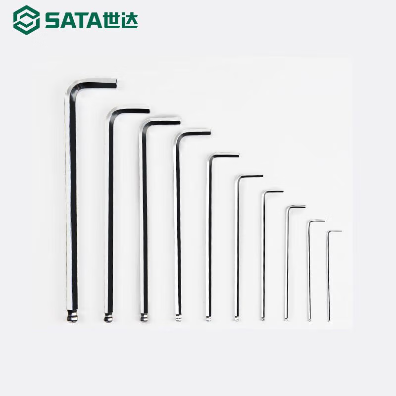 世达(SATA)80107A 铬钒钢特长球头内六角扳手 3MM高清大图