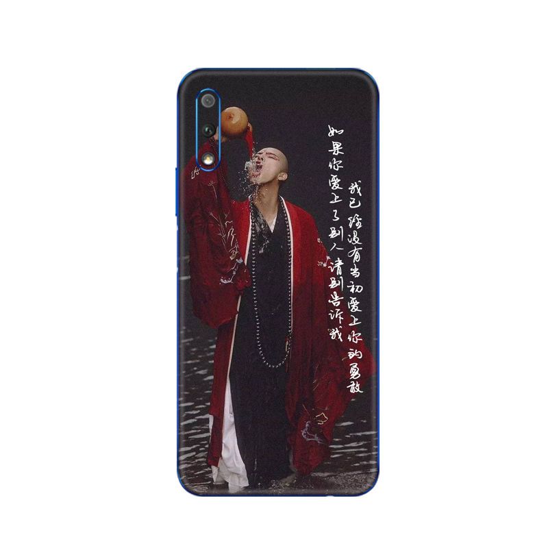 定制华为9x 9xpro手机贴纸7x 8x 8xmax彩膜后膜全包边 背贴膜