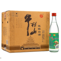 北京牛栏山二锅头陈酿52度500ml浓香型高度白酒12瓶整箱白牛二