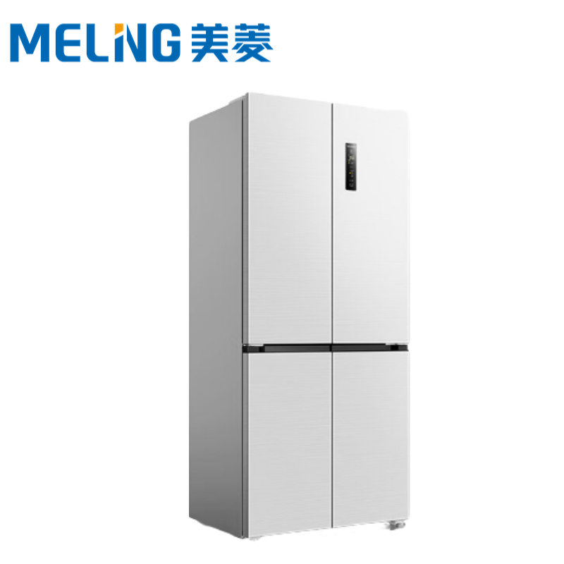 美菱旗舰店BCD-601WPU9CT白色十字门风冷无霜超薄底部散热冰箱601升