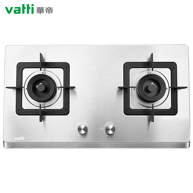 华帝(vatti)4.5kW火力燃气灶液化气灶具台式灶双眼灶不锈钢台嵌两用熄火保护JZY-i10063A
