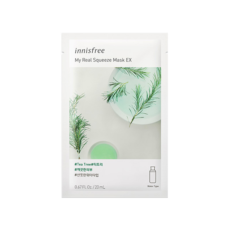 Innisfree 悦诗风吟 真萃鲜润 延缓氧化茶树面膜 20ml/片 抗痘清爽