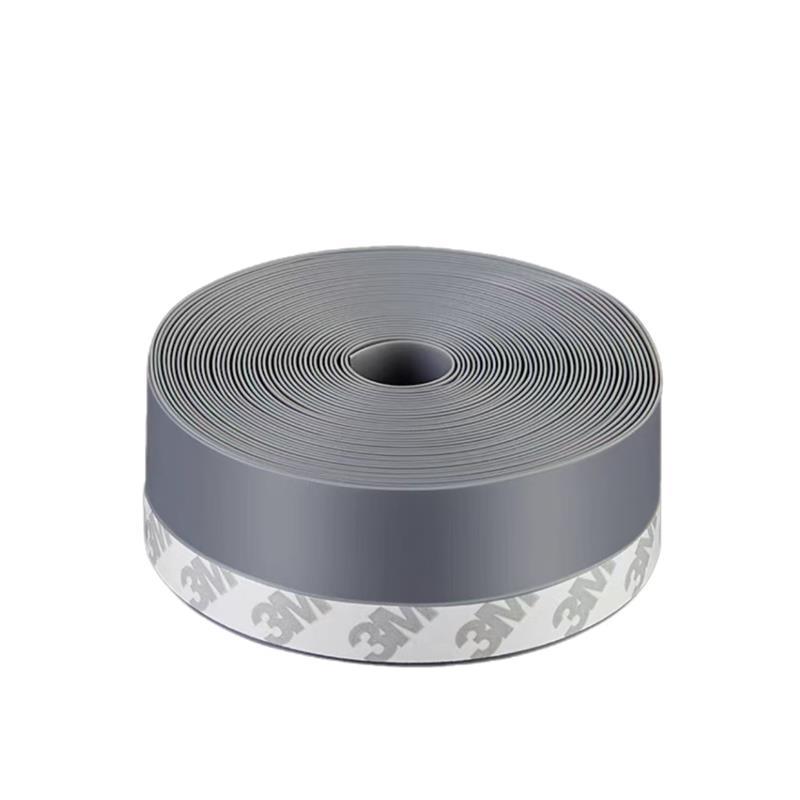 中锦科技 硅胶门窗密封条防风防尘自粘密封胶条 25mm*5米[灰色]卷
