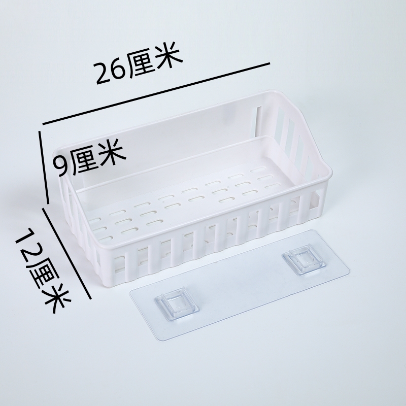 卫生间置物架免打孔厨房收纳盒挂物支架浴室收纳架墙面墙壁空间高清大图