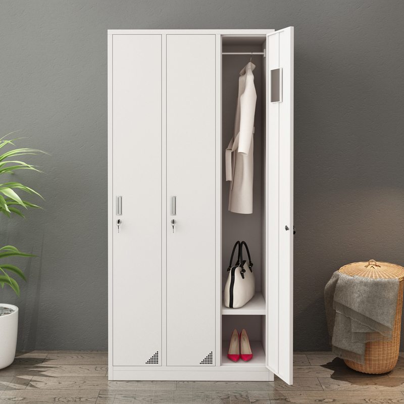 永立 三门更衣柜 铁皮柜 1800x900x420mm 加厚款