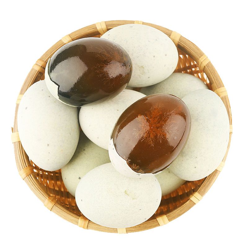 [熊猫鸟]河南特产松花皮蛋 20枚 单枚50-60g 正宗土鸭蛋新鲜腌制溏心皮蛋河南特产变蛋高清大图