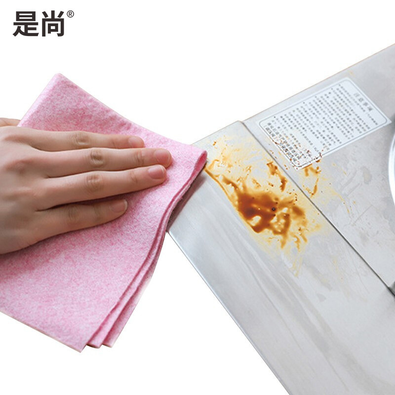 是尚 清洁用具 抹布/百洁布 椰壳抹布25cm*2米 5卷装