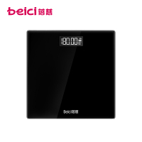 蓓慈(beici) 电子秤BC5012家用体重标准体重成人黑色秤 支持液晶显示 钢化玻璃面板 人体秤电子体重秤