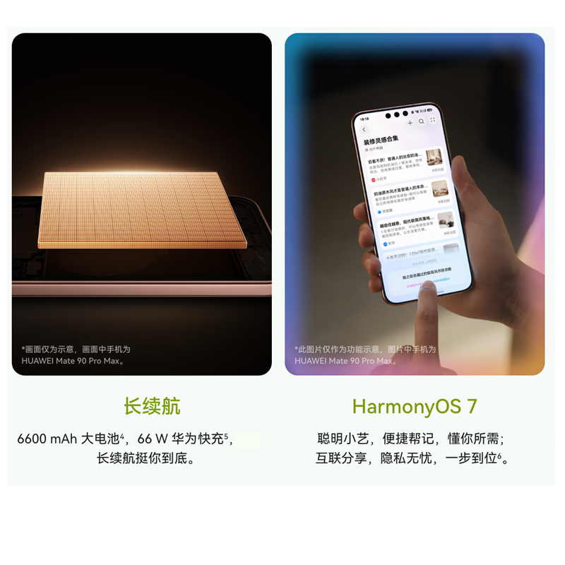 HUAWEI Mate 90 12GB+512GB 零度白 麒麟9030 可靠玄武架构 睿影红枫人像 华为全网通手机高清大图