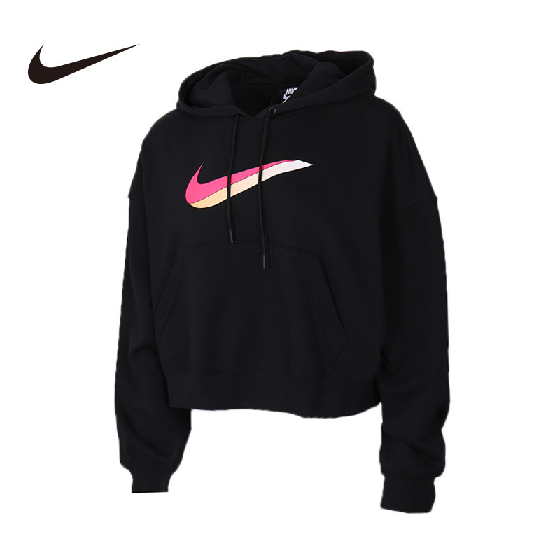 NIKE耐克新品女子运动休闲连帽套头衫卫衣CU5109-010