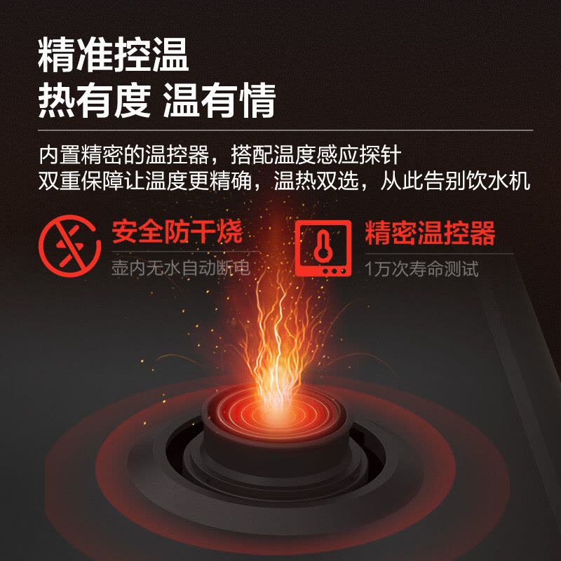美的(Midea)饮水机家用茶吧机下置式桶装水抽水器上水器饮茶机立式温热型 YR1206S-X图片