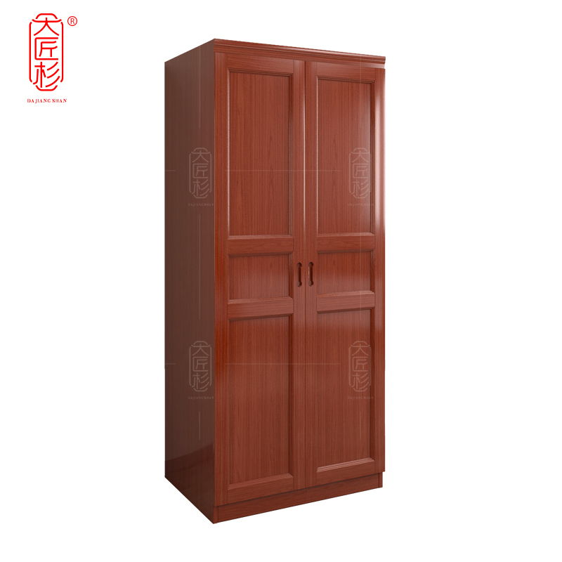 大匠杉 实木衣柜两门更衣柜 800*620*2100mm高清大图