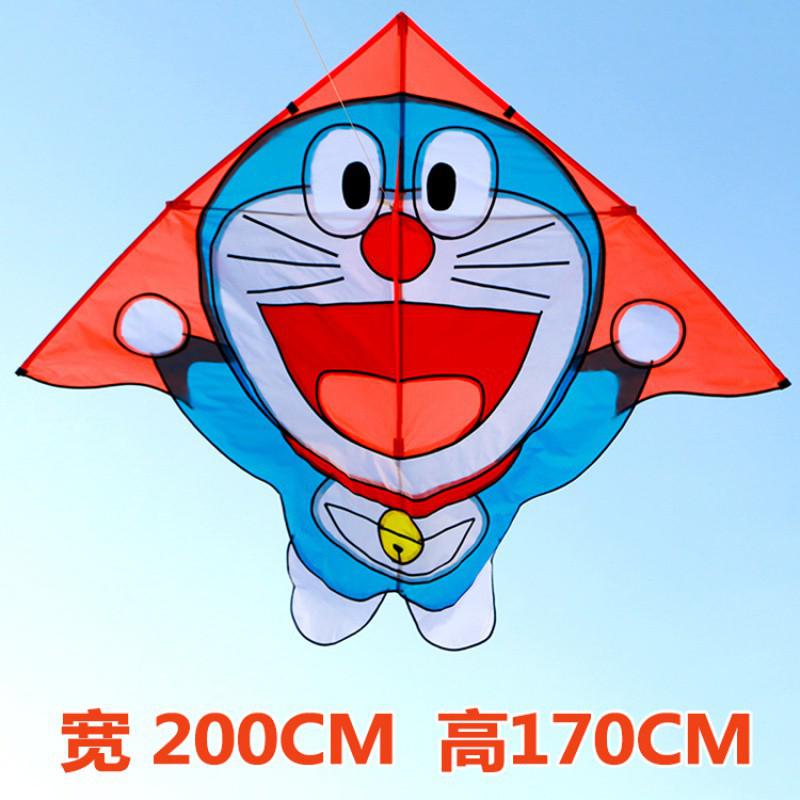 潍坊风筝新款叮当机器猫儿童风筝微风易飞初学者大型创意 三维工匠 大机器猫(不含轮线)高清大图