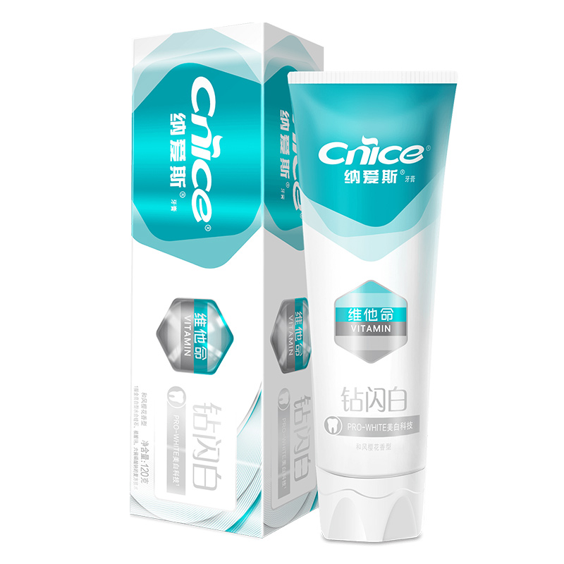 纳爱斯钻闪白牙膏120g