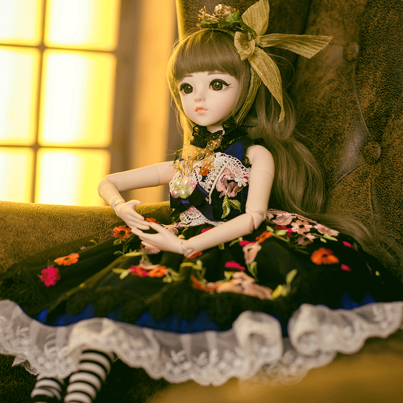 多丽丝凯蒂娃娃公主玩具bjd娃娃60厘米关节洋娃娃 女孩玩具 艾微拉