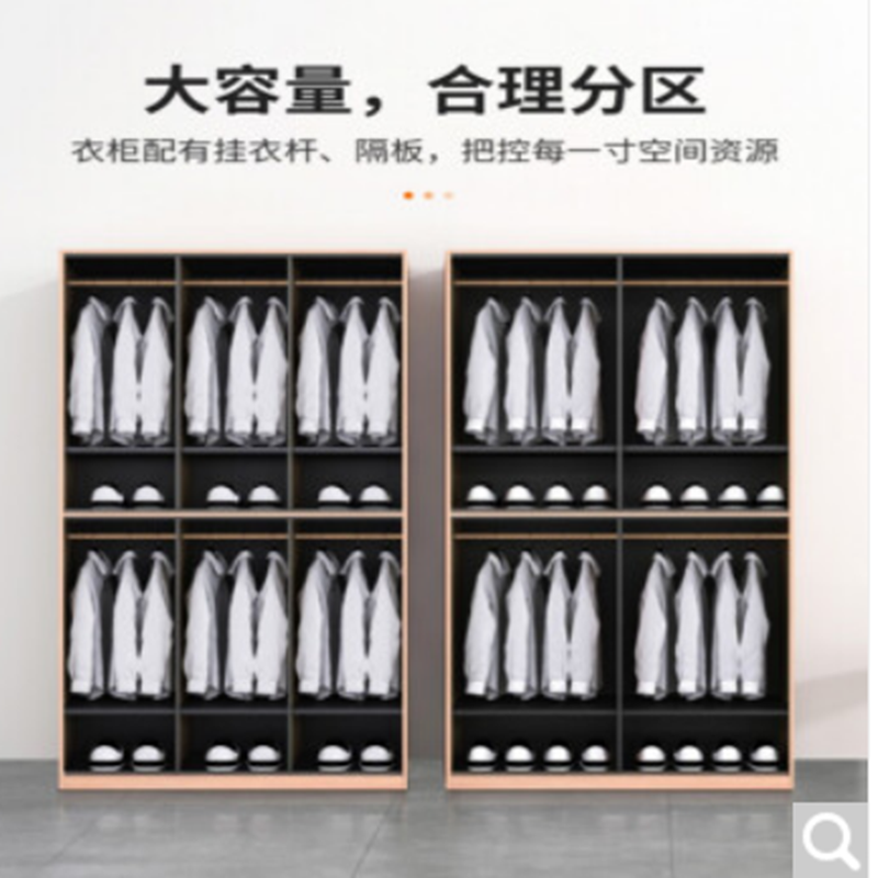 霜叶 九门木质储物柜 1850*900*500 货期5-10天