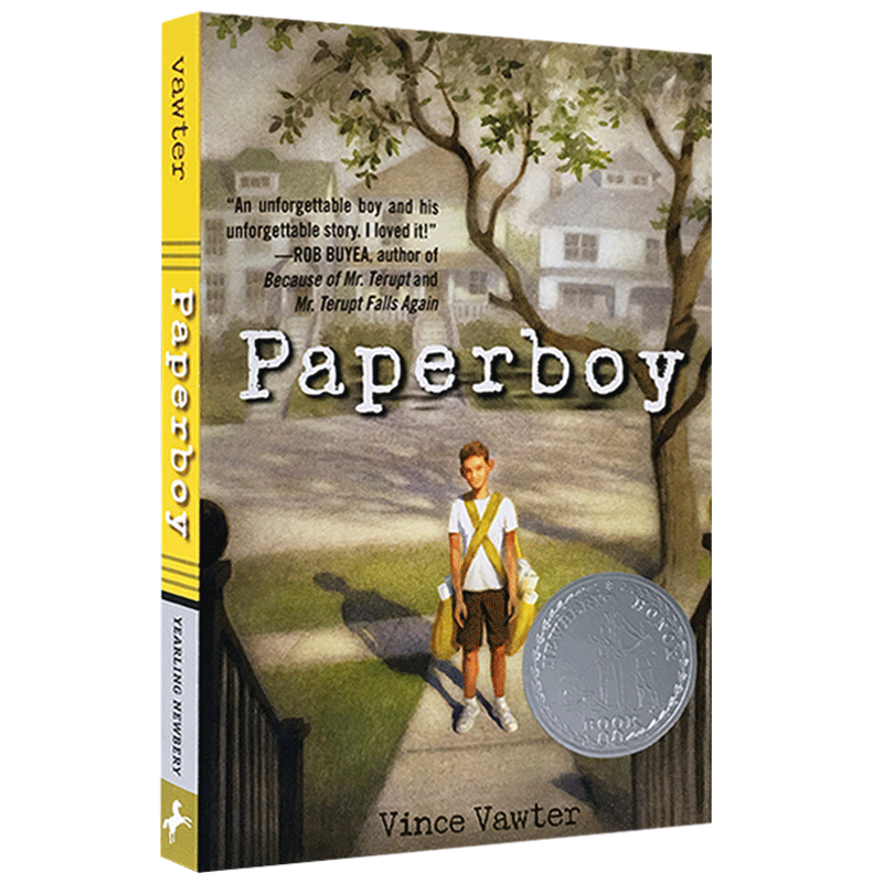 [醉染正版]英文原版儿童文学小说 Paper Boy 送报男孩 送报生的夏天 英文版 纽伯瑞银奖 进口英语书籍高清大图