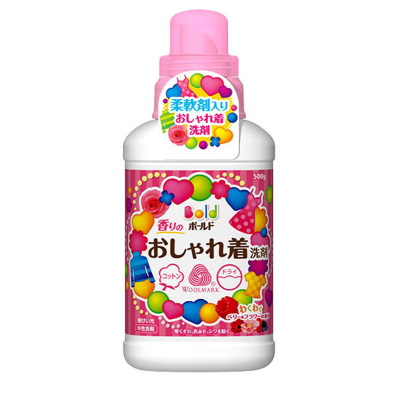[真丝衣物用]宝洁(Procter&Gamble) Bold 真丝羊毛洗涤液 高端护理洗衣液 500克瓶装