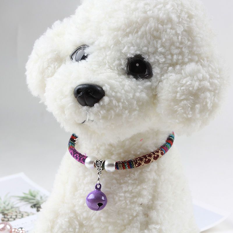 橘花项圈3个铃铛l狗狗铃铛宠物猫铃铛专用中小型犬项圈铃铛猫咪项圈