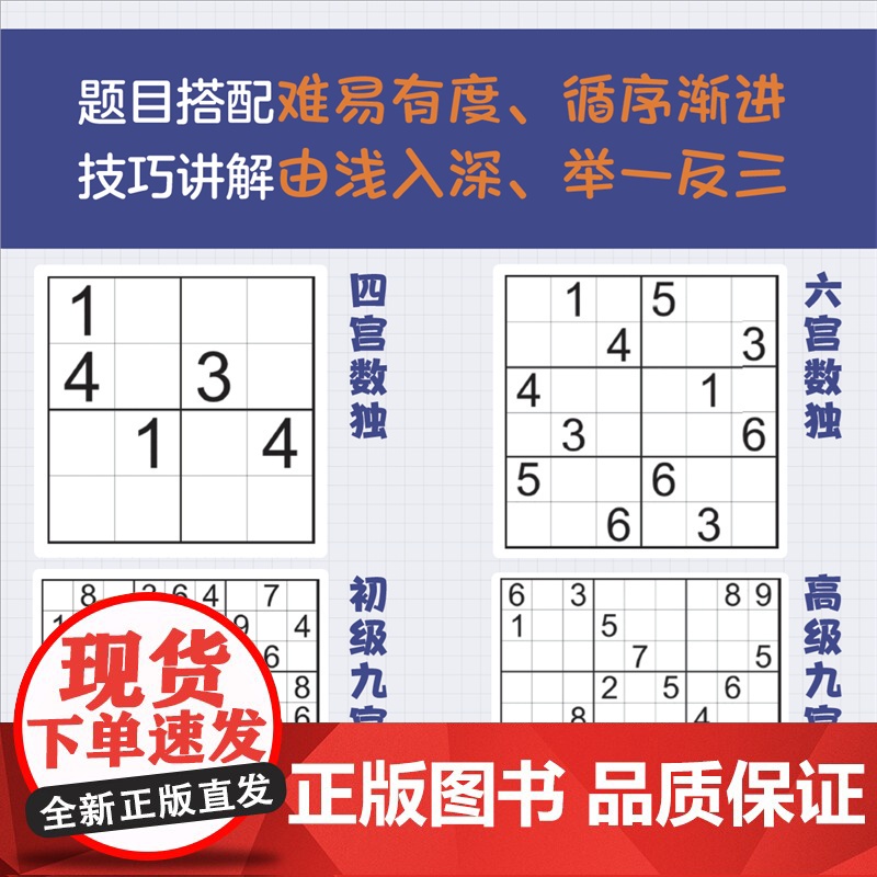 小学生数独训练营 进阶班 数独游戏从入门到精通 四字数独六字数独变形数独 儿童青少年数独入门书籍 儿童思维逻辑推理训练游高清大图